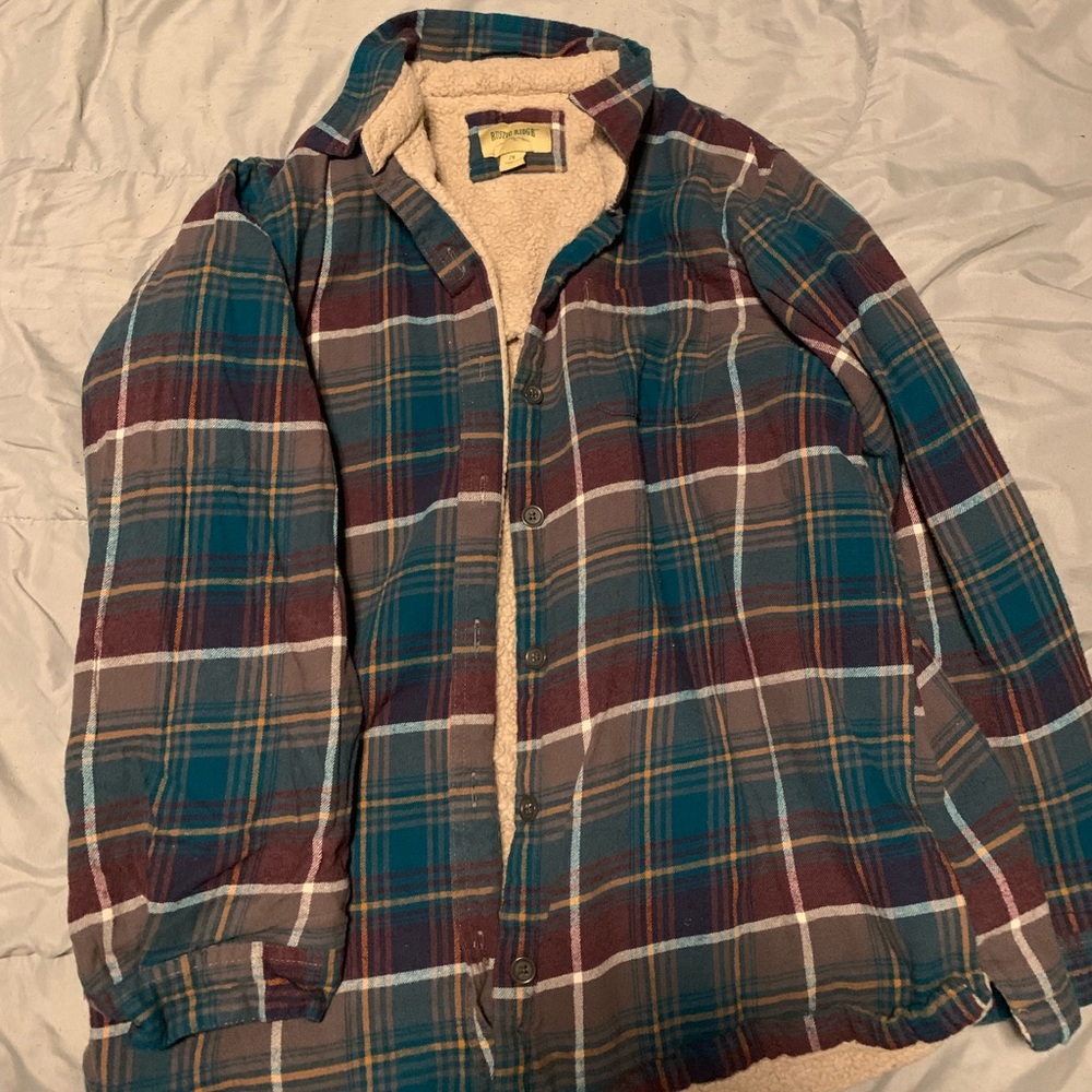 Fleece flannel jacket